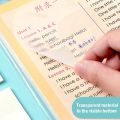 Set Sticky Notes Transparan 50 Lembar Label Stickers PET Tahan air dan halus Kertas Memo Sticky Note Post-It Anti Air Untuk Sekolah. 