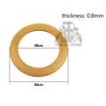 Sparepart seal membran kompresor oilless sil membrane compressor silent 48x68 suku cadang. 