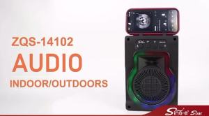 Loa Karaoke Mini Bằng Gỗ Kết nối Bluetooth Không Giây. tặng kèm míc có giây. bass căng có led nháy kết nối dễ dàng