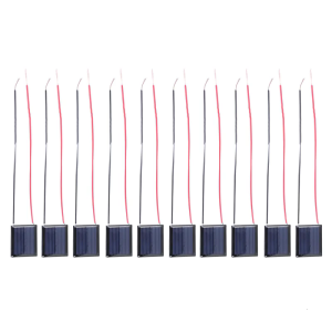 1V 85MA Solar Panel Dripping Glues Plate With Wire Solar Panel Polycrystalline Silicon Board for Toy Car Use