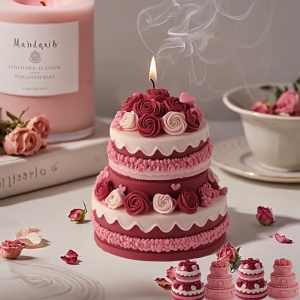 แม่พิมพ์ซิลิโคนสำหรับเค้กรูปกุหลาบทนความร้อนได้แม่พิมพ์ซิลิโคนสำหรับแต่งงานการทำสบู่การอบช็อคโกแลต