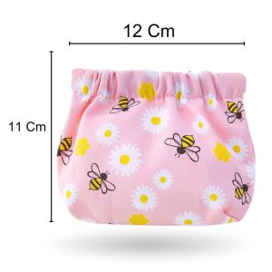 Tas Penyimpanan Lipstick tas mini Multifungsi Portable Bentuk Kotak Motif Kartun Pouch Serbaguna PTT