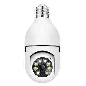 V380 PRO CCTV Bulb Camera 360 Rotation Wifi Connect Cellphone 1080P HD Night Vision Security Camera