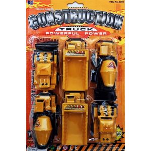 Mainan Mobil Truck Contruction 6pcs plastik - OCT 6347