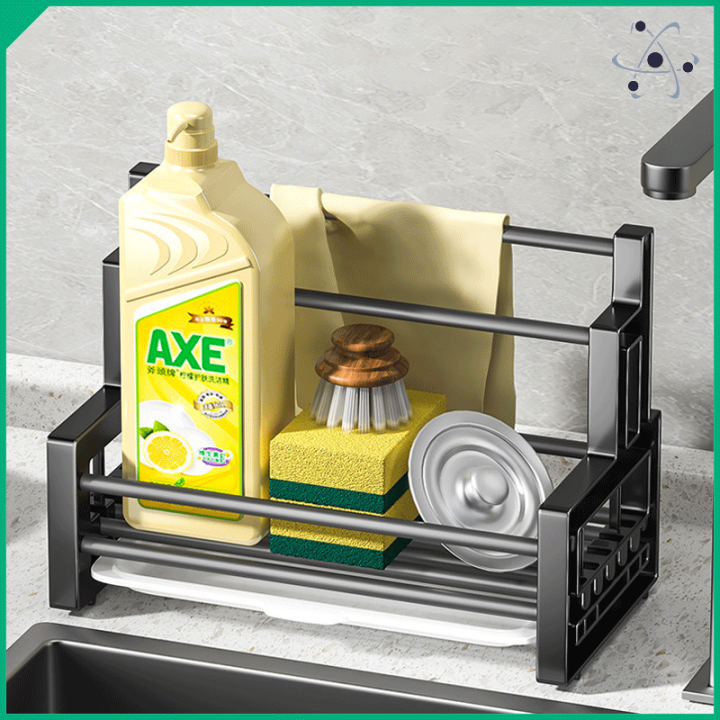 Kitchen Towel Rack Draining rag Holder Stainless Steel Sink Faucet ...