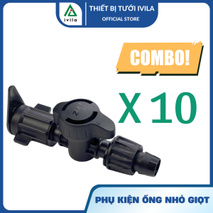 Combo 10 Van khóa khởi thủy ống nhỏ giọt cho dây mềm khởi thủy nhỏ giọt ống mềm van ống nhỏ giọt