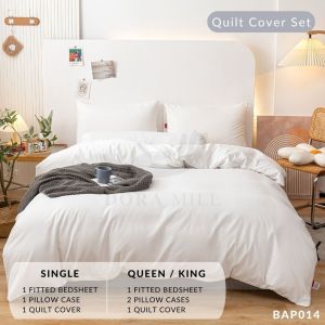 Hotel Bedding 5 STAR White Series Bedsheet Set Pillow Case Bolster Case Quilt Cover Comforter Mattress Protector HOT#1
