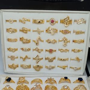 Cincin permata XupingCincin Titanium crom 22k