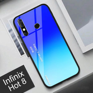 Softcase Glass Infinix Hot 8 - J50- Casing Hp - Pelindung hp - Case Handphone - Pelindung Handphone