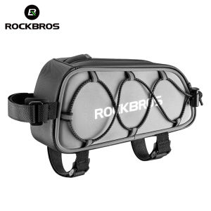 Rockbros Túi đặt Gióng trên của xe đạp Phản Quang điều chỉnh được xe đạp Túi gắn trước sườn xe Đa Lưu Trữ Phát Hành Nhanh Chóng MTB xe đạp đường trường Túi có khung