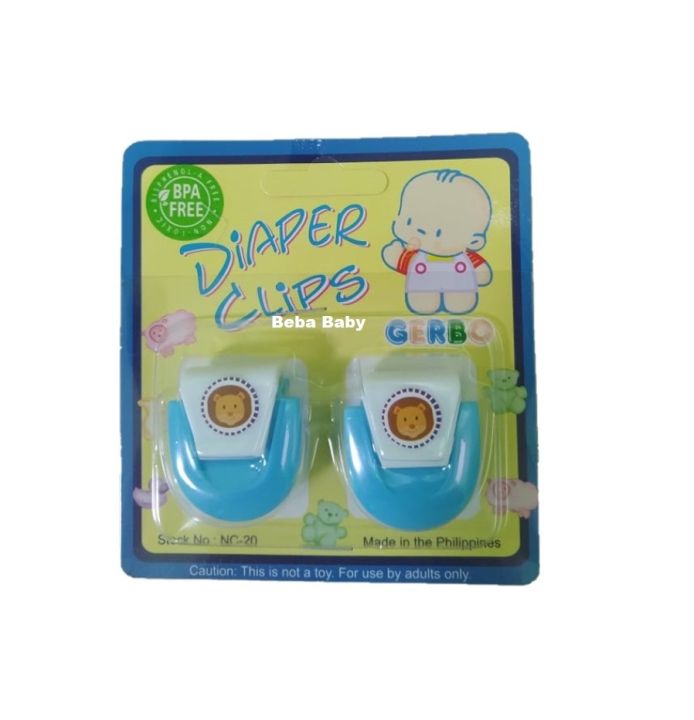 Gerbo Babies Diaper Clip Nappy Clamps / Cloth Diaper Clips Baby Needs