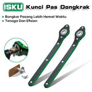ISKU Kunci Pas Dongkrak Kunci Ratchet Wrench Untuk Dongkrak Mobil 340mm Panjang Auto Repair