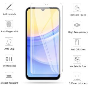 Tempered Glass SAMSUNG A15 4G 5G Anti Gores Layar Clear