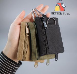 BETTER BUYS Key Card Bag Nylon Change Storage Mini Small