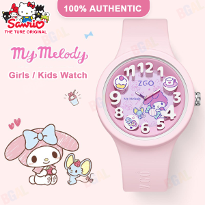 (พร้อมกล่อง/43.5ซม.) นาฬิกา Sanrio Melody ของแท้ 100% สำหรับเด็กผู้หญิง นาฬิกาควอตซ์ กันน้ำ สายรัดสบาย กันกระแทก ของขวัญวันเกิด นาฬิกาเด็ก Hellokitty Cinnamoroll 897