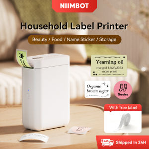 NIIMBOT D101 Thermal Label Printer Multifunctional Bluetooth Label Maker Beauty Food Name Sticker Storage Portable Smart Label Machine for Android/IOS Phone Included Label Paper