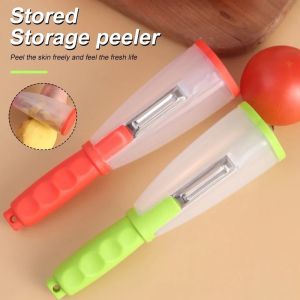【LovingLife Store】1PCS High Quality Stainless Steel Multifunctional Storage Type Peeler With Storage Box Vegetable Fruit Peeler Convenient Tools
