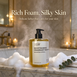 Whitening Body Wash 500ml Niacinamide Shower Gel Fragrant Ocean Mountain Spring Scent
