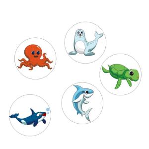 Ghế tập đi vệ sinh Magical Sticker Động Vật Trẻ Mới Biết Đi Bô Đào Tạo Nhà Vệ Sinh Màu Sắc Thay Đổi Sticker nhãn dán chống thấm nước