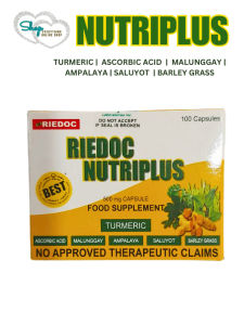 RIEDOC NUTRIPLUS with turmeric malunggay ampalayasaluyotbarley grass and enzymes