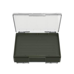กล่องเก็บเครื่องมือตกปลาแบบพกพาที่เก็บเหยื่อตกปลาแบบตะขอรูปปลาสองด้านกล่องใส่อุปกรณ์เหยื่อตกปลาที่เก็บพลาสติก