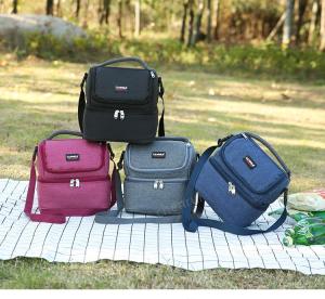 Multi-layer Thermal Insulated Cooler Lunch Bag Mummy Milk Storage Bag Insulated Mummy Bag Cooler Bag With 1 ice brick 4 ice pack