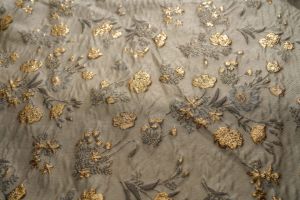 DIY Fabric Yarn-dyed Jacquard Gold Silk Classic Embossed Fabric for Tutu Skirt Fashion Dress Decorative Cloth 45x140cm TJ8541