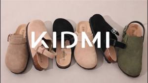Asgard Womens Genuine Leather Clogs Soft Cork Footbed Cow Suede Mules With Adjustable Strap Fashion Comfort Slip on Slippers