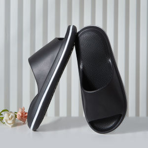 [Free Shipping] WomenS Thick-Soled Slippers CoupleS Outdoor EVA Slippers Summer Indoor Home Slippers Non-Slip Air Cushion Slippers MenS Slippers