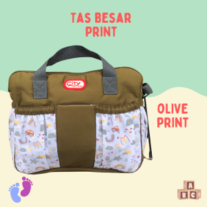 Tas Bayi Besar Multifungsi Tas Slempang Bayi Model Print