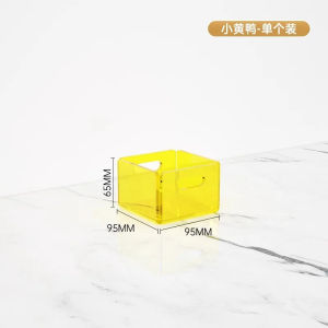 Hộp lưu trữ acrylic nhiều màu sắc rực rỡ cho mỹ phẩm sách và quần áo khay trang trí tổ chức đa chức năng cho bàn làm việc