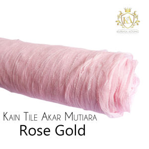 Kain Tile Akar Mutiara Gliter Brukat Per 05m bahan gamis kebaya mewah