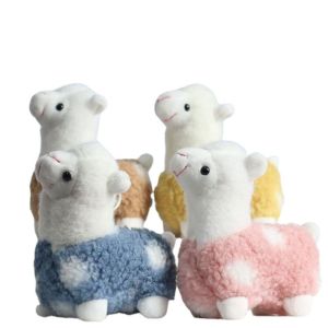 JDTYJDT น่ารัก บรินเคโดส จี้ห้อยกระเป๋า เครื่องประดับตุ๊กตา ตุ๊กตายัดไส้ กุญแจประตูรถ พวงกุญแจตุ๊กตาอัลปาก้า ตุ๊กตาพวงกุญแจ ตุ๊กตาของเล่น พวงกุญแจตุ๊กตาสัตว์