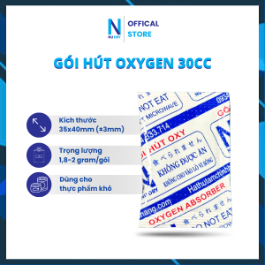 Gói hút ẩm Thực phẩm Oxygen 30cc NU DRY dùng cho Bánh Trung Thucác loại bánh cá khô giữ cho hương vị thơm ngon