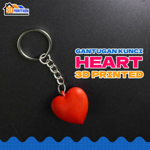 Gantungan Kunci Unik Lucu Bentuk Hati Heart Keychain