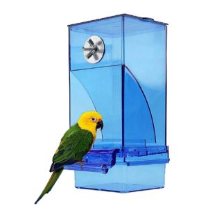 QEFEE Hanging Automatic for Smail Bird Parakeets Anti Splashing Leak Proof Bird Cage Accessories Bird Feeders Food Container Feeder Bowls