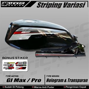 Stiker Striping Transparan Variasi Hona GL MAX / PRO AR01
