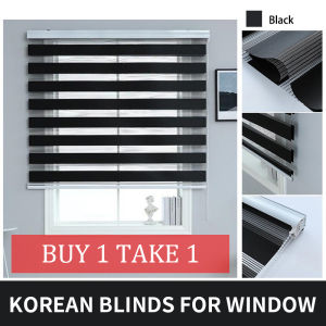 BUY 1 TAKE 1 BLINDS Modern Korean Blinds For Window Venetians Duo Roller Curtain For Living Room Bathroom office home bathroom 180*160cm 170*160cm 160*160cm