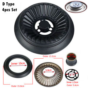 Universal Gas Stove Powerful Tornado Flame Burner Cap Replacement Burner Accessories Burner Covers Lids