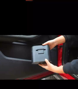 ถังขยะแขวนรถ ถังขยะในรถ ถังขยะใบเล็ก ถังขยะรถยนต์ กล่องแขวนอเนกประสงค์ในรถ ถังขยะในรถฝาปิดอัตโนมัติ