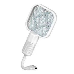 USB Rechargeable UV Mosquito Zapper - Portable 2-in-1 Outdoor Fly Swatter & Killer for Summer
