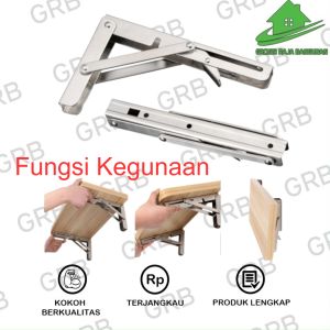 Siku rak lipat harga per PCS sudah termasuk sekrup tinggal pasan untuk meja lipat Kuat TEBAL
