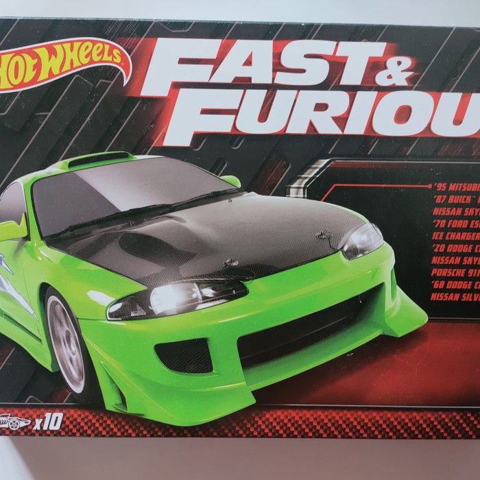 Hot Wheels Fast &amp; Furious Set 10 Macchine | Scala 1:64 | NUOVO E VHTF | HVX27