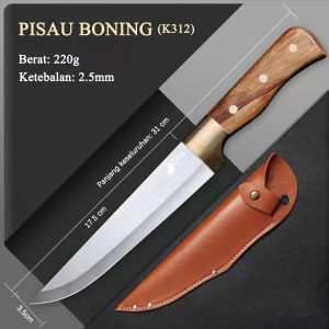 Pisau Sembelih Super Tajam Pisau Daging Pisau Super Tajam Stainless Steel Set Gratis Penutup Pisau