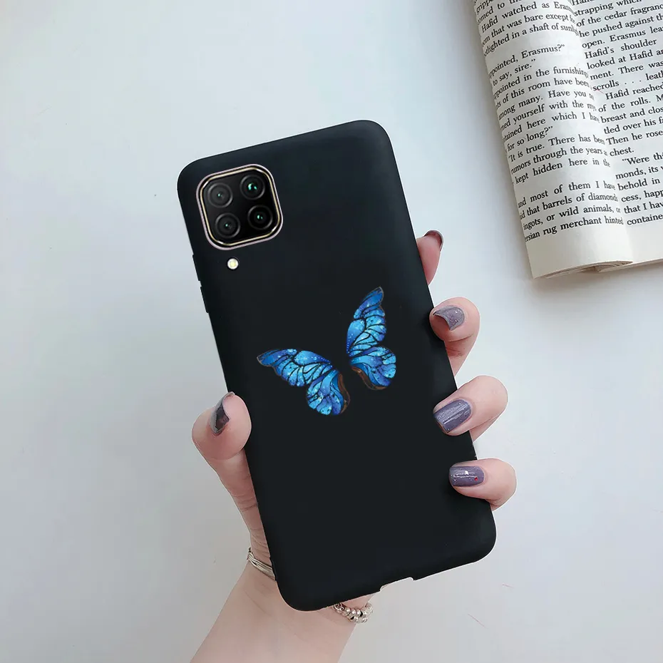 Cover Trasparente Per Huawei Nova 7i / 6 SE – Custodia Sottile TPU Con Stampa Fiori E Uccelli - 2