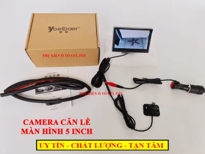 Camera căn lề ô tô xe hơi YOELBAER không cần khoan gương màn hình màu LCD