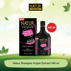 [  SHAMPOO ] NATUR SHAMPOO ALOEVERA & EXTRACT GINGSENG 140 ML / SAMPO