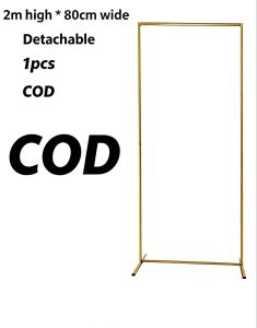 COD Wedding Props Wrought Iron Double Pole Arch Shelf Stage Layout Runway Wedding Scene Decoration