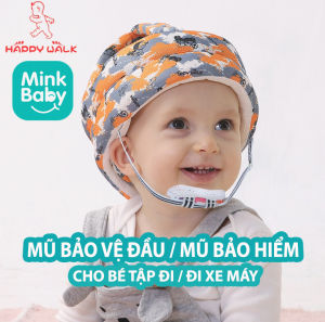 MŨ BẢO VỆ ĐẦU CHO BÉ TẬP ĐI ĐỨNG/ MŨ BẢO HIỂM CHO BÉ ĐI XE MÁY HAPPY WALK