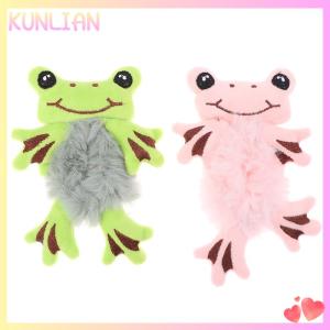 [KUNLIAN] Cute Cartoon Frog Rubber Band For Girls Plush Ponytail Maruko Hair Tie Elastic Hair Ring Headwear Girls Kids Hair Accessories